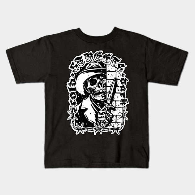 Cold Dark Streets Kids T-Shirt by Social Terror